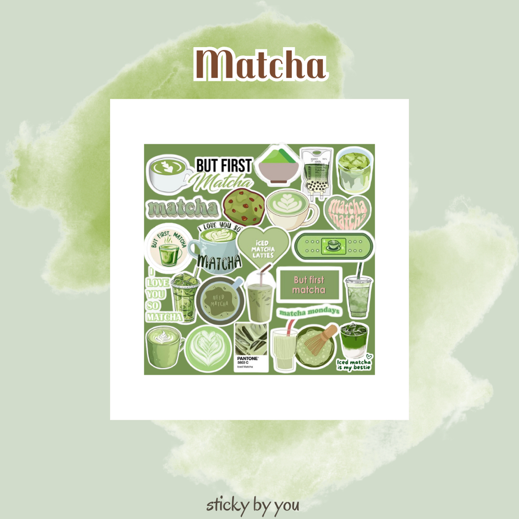 

Sticker Matcha - Sticker Tumblr / Sticker Aesthetic - Sticker Vinyl Laptop/Case HP/dll - Gift/Merch