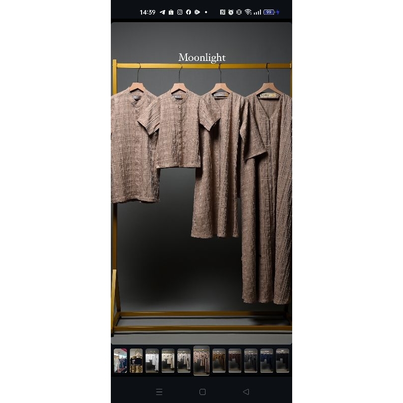 Nehhat abaya Aa'ila series by nehhat modest warna moonlight