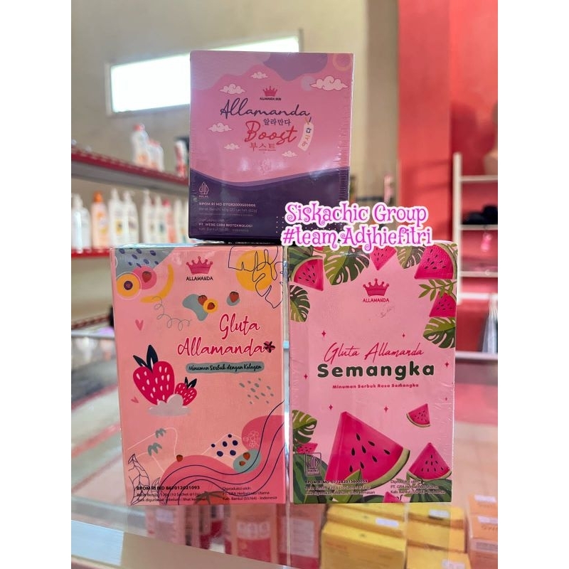 PAKET GLOWING (1 GLUTA STRAWBERRY, 1 GLUTA SEMANGKA, 1 BOOSTER)