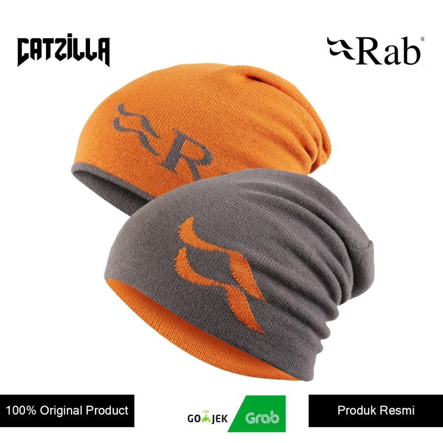 Kupluk Rab Wearya Beanie Warna Graphene Marmalade