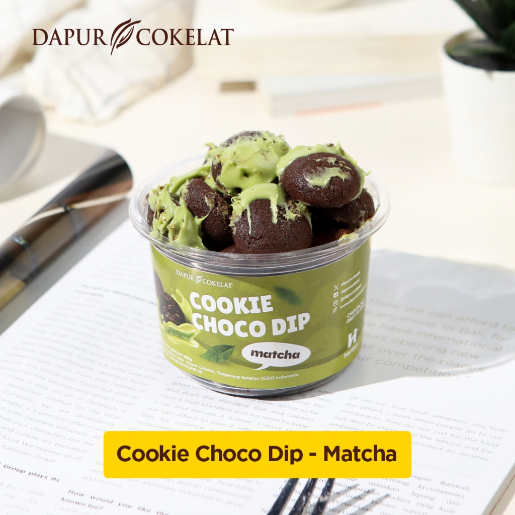 

DAPUR COKELAT - Cookies Choco Dip Matcha | Cookies Baluran Cokelat