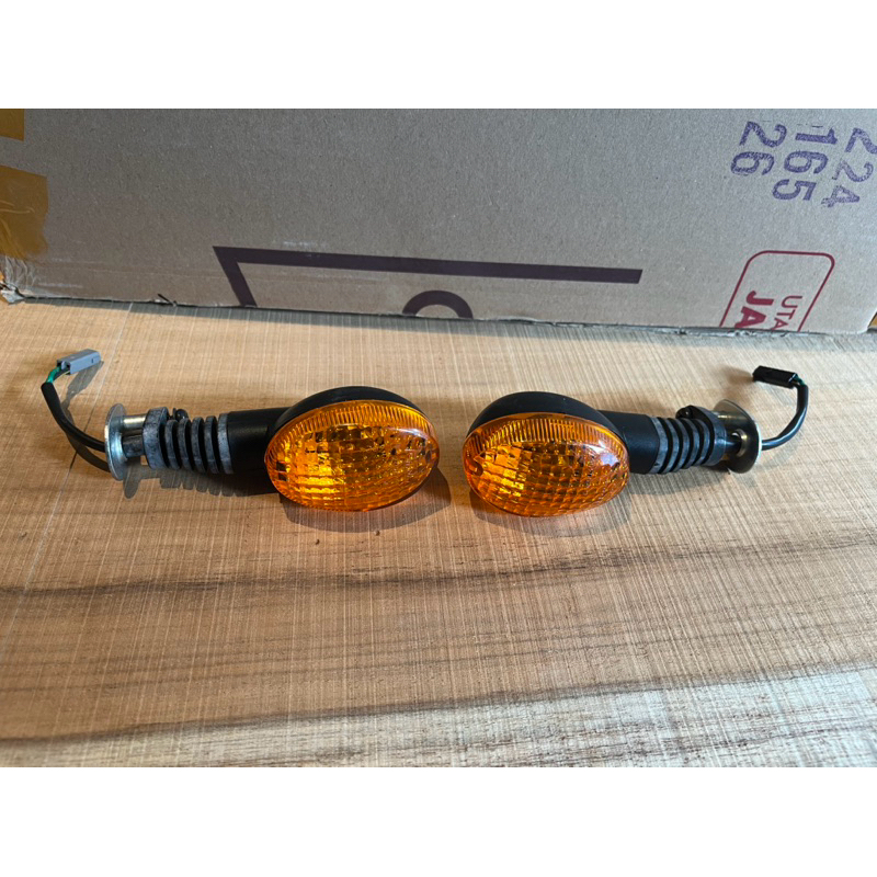 Lampu sen original klx depan belakang plus dudukan besi