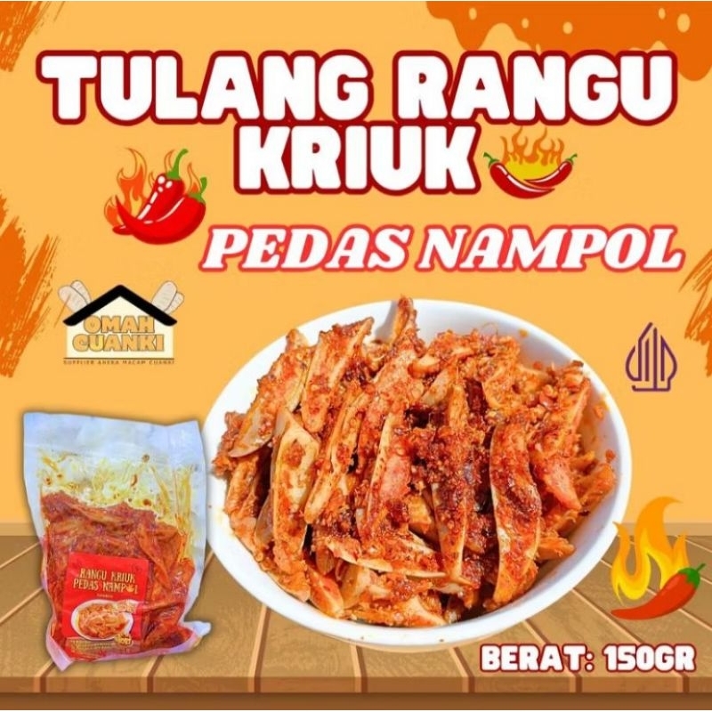 

150gr Rangu Kriuk Chili Oil Isi Banyak Puas Ayam Mantap Pedas Nagih Makanan Instan
