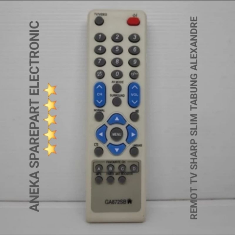REMOT TV SHARP SLIM TABUNG ALEXANDRE