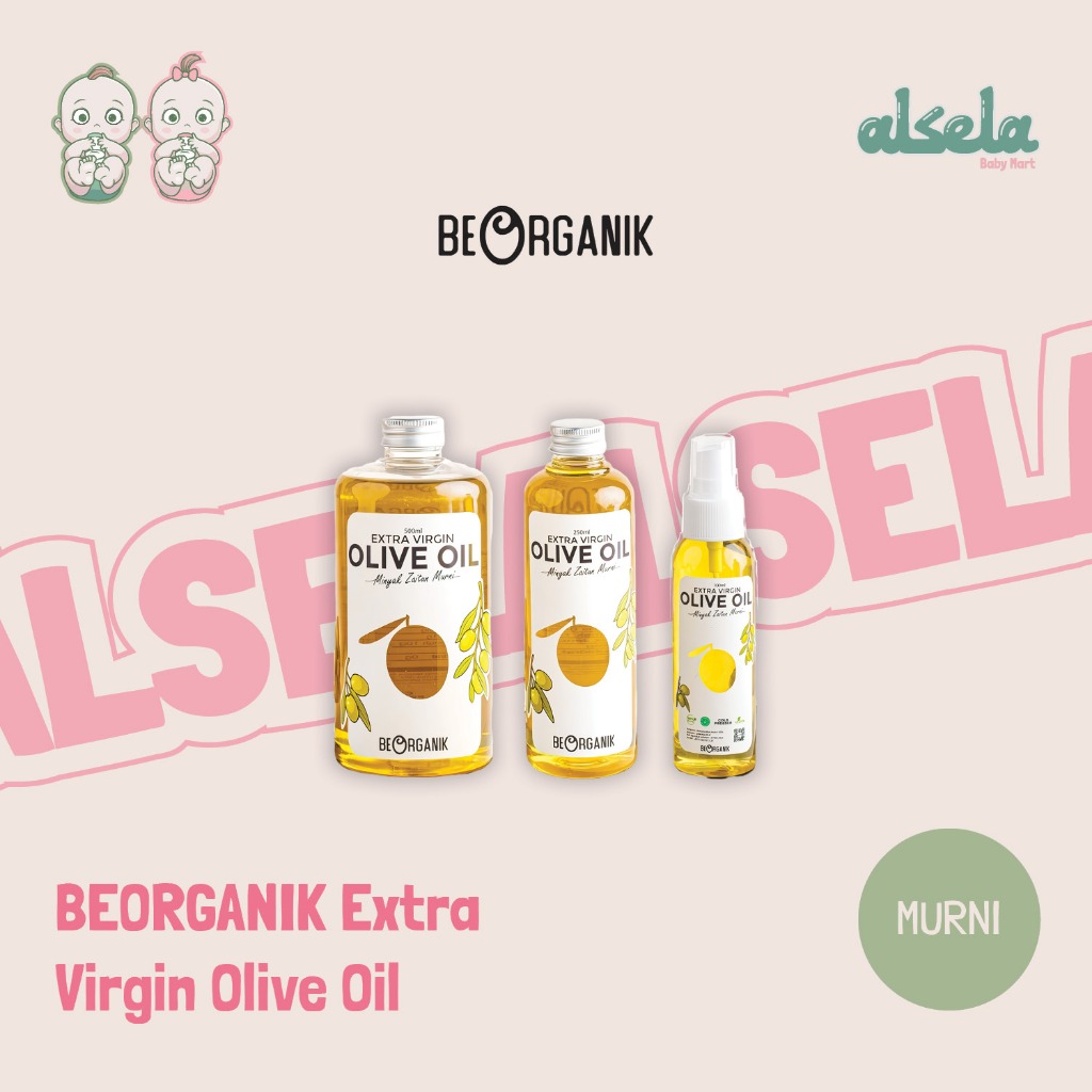 

Beorganik Extra Virgin Olive Oil 250ml, 500ml, 100ml (Spray) Minyak Zaitun Murni untuk Minum & Masak
