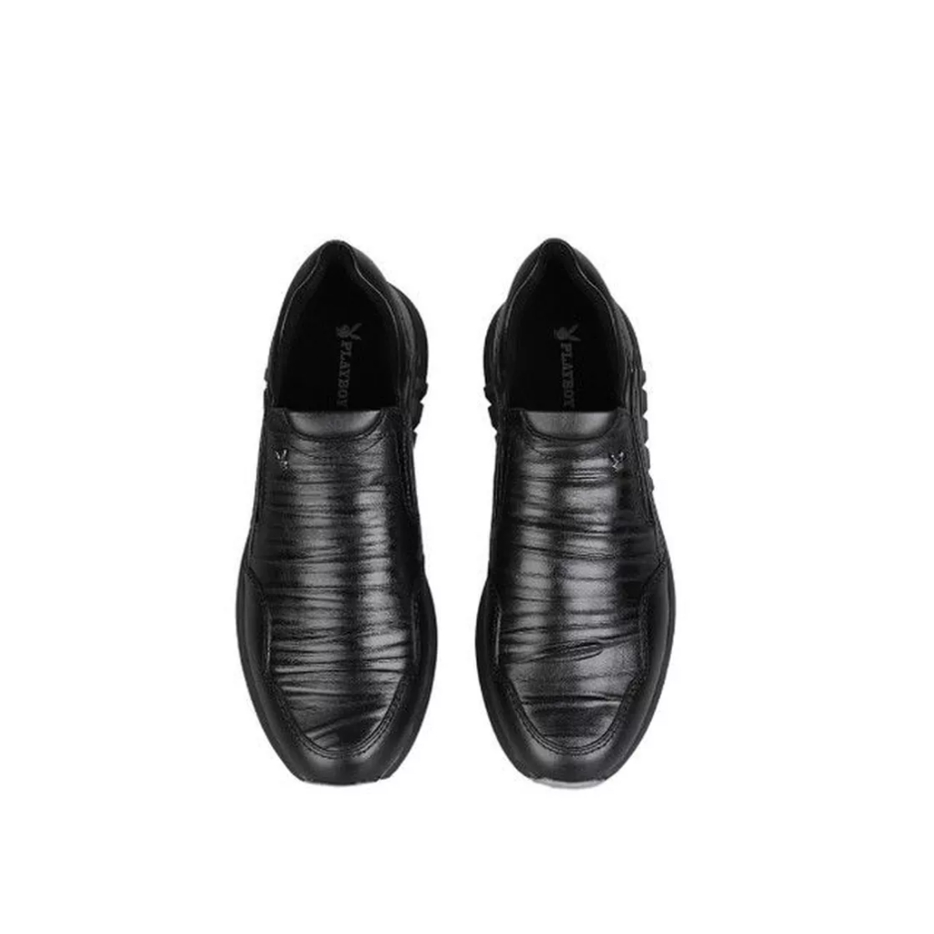 Playboy PI6700 Sepatu Oxford Pria Zanggar Slip On In Black