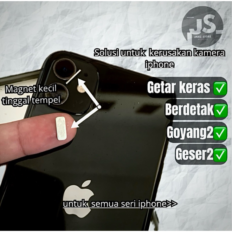 MAGNET BUAT KAMERA IPHONE GETAR ATAU GOYANG untuk Semua Seri Iphone