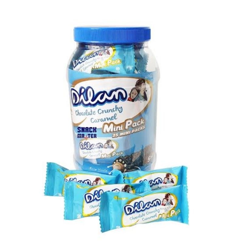 

Dilan Chocolate Crunchy Caramel Kemasan Toples isi 25pcs