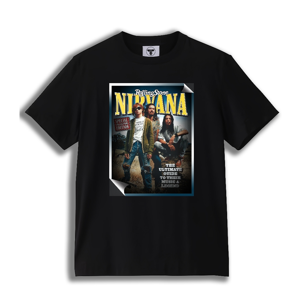T-shirt NIRVANA - Nirvana x Rolling Stone Shadow V.1 | Kaos Band NIRVANA Premium