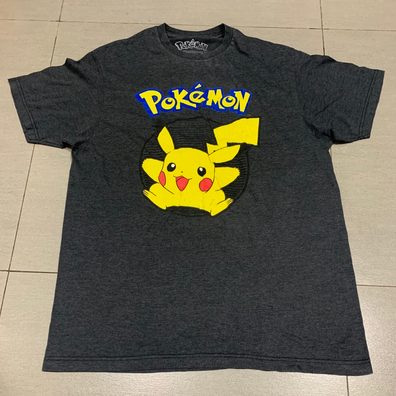 T-Shirt Kaos Pokemon Pikachu Vintage Import