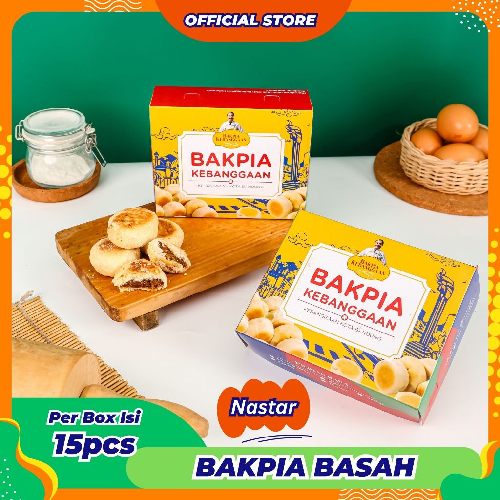 

Bakpia Kebanggaan [Isi 15] Bakpia Basah Nastar - Oleh Oleh Khas Bandung