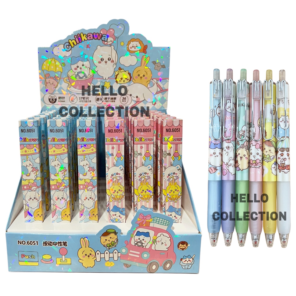 

Blind Box Pen Anak Chiikawa Pulpen Cetek Gel Suprise Lucu Imut Karakter Kartun 0.5mm