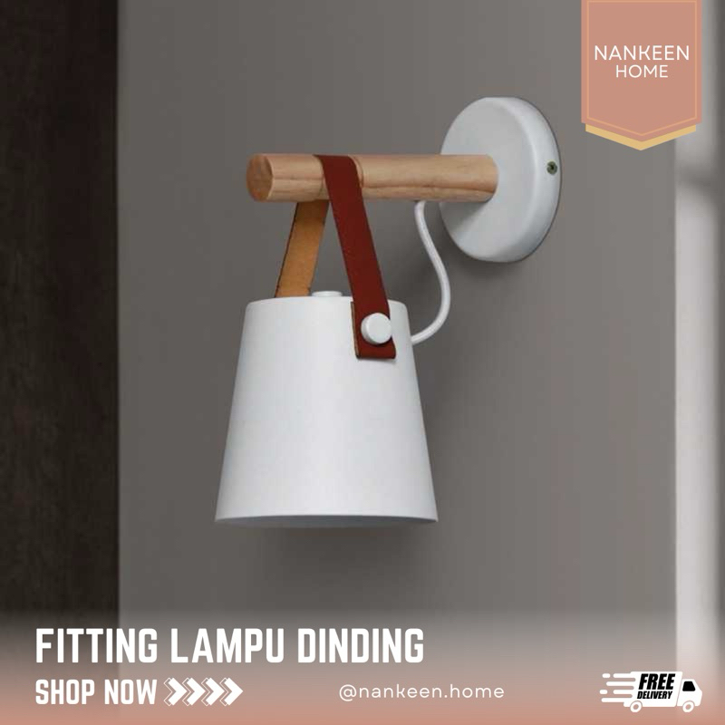 nankeen - (HANYA FITTING) Fitting Lampu Dinding Minimalis/Lampu Dinding Industrial/Lampu Dinding Put