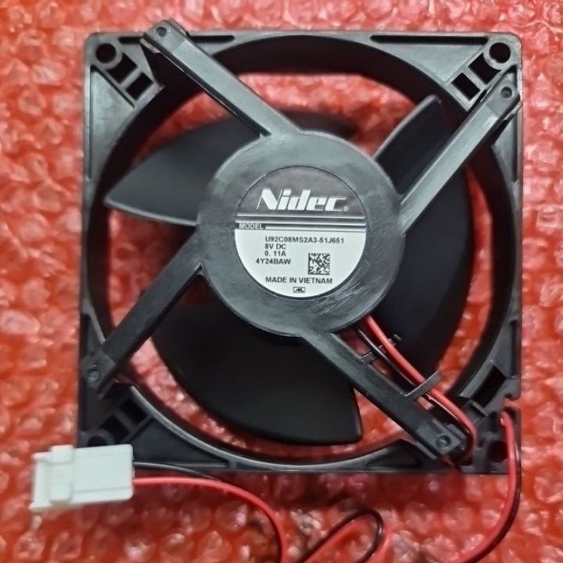 Kipas kulkas Panasonic DC 8v 9cm x 9cm 2kabel kipas kulkas 2pintu inverter ORIGINAL