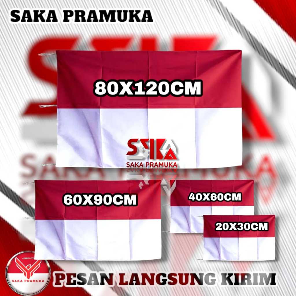 Bendera merah putih indonesia ukuran besar