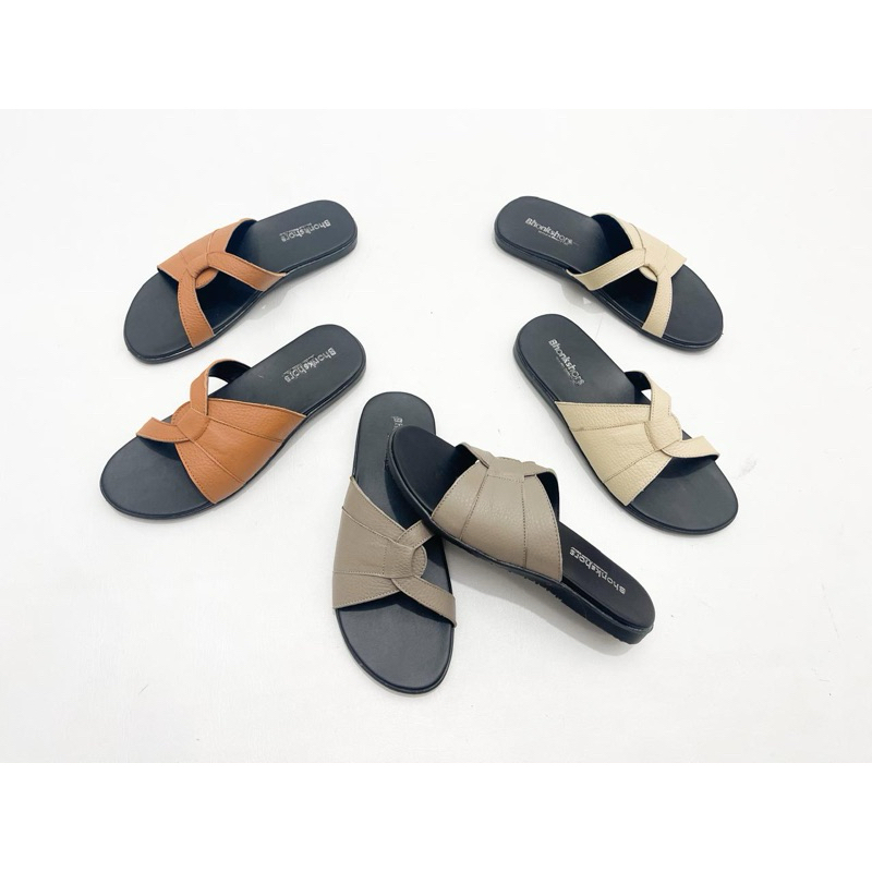 Bhonkshors_Orchid (Sepatu flat shoes dan sandal wanita asli kulit Sukaregang)
