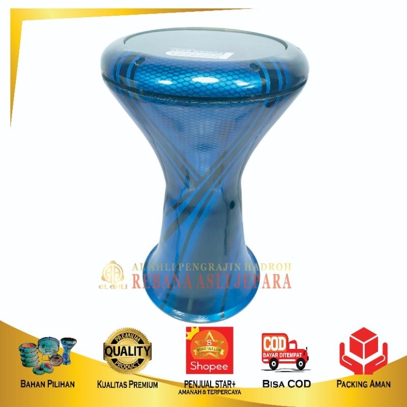 DARBUKA COR ALUMINIUM WARNA METALIK