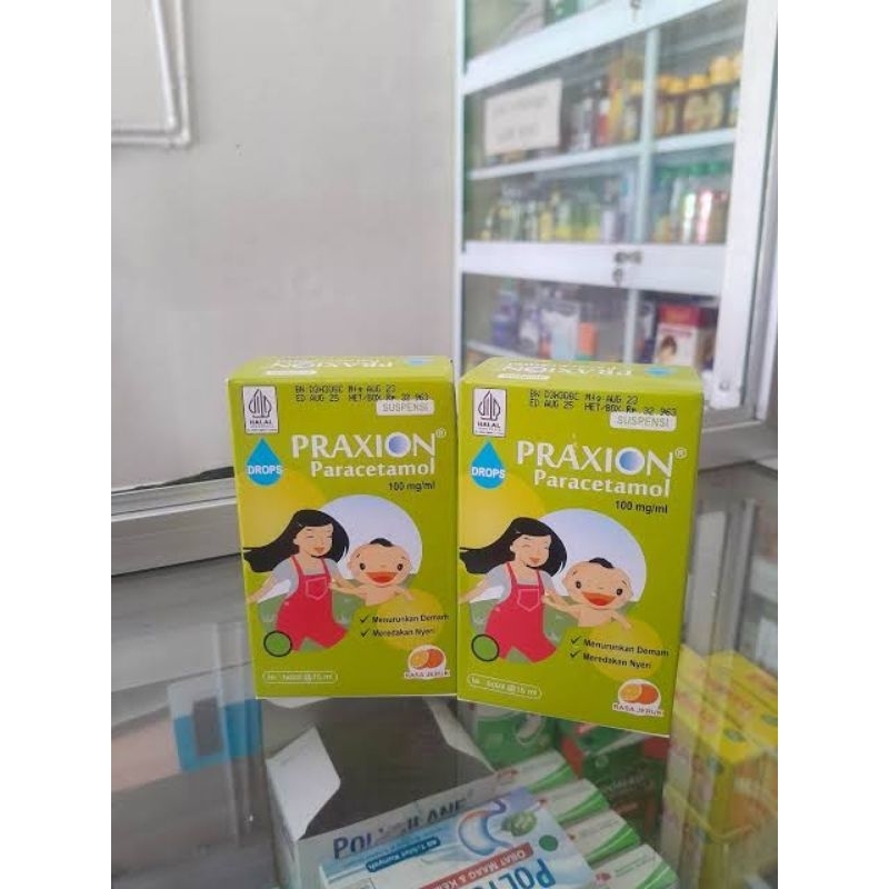 Praxion Drop 15ml -paracetamol yg aman UNTUK demam, sakit gigi untuk balita dan anak