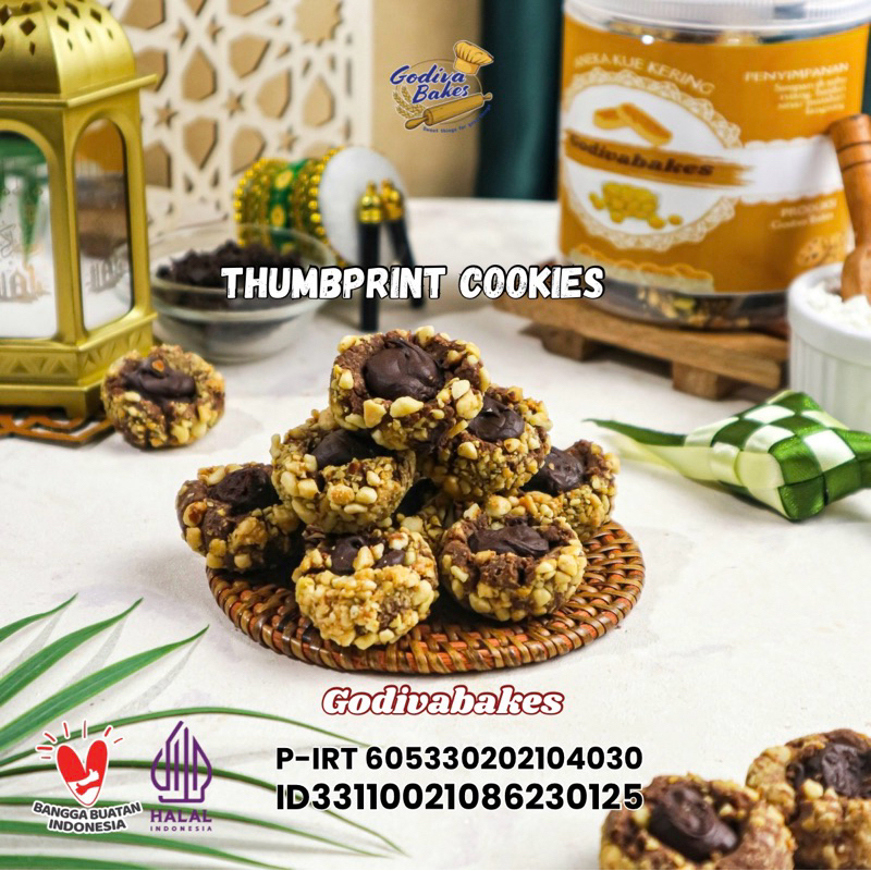 

Thumprint Choco Nut Cookies