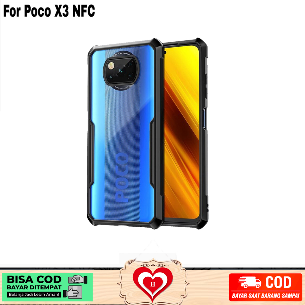 HARDCASE SHOFPROOF XIAOMI POCO X3 X3 NFC X3 PRO HARDCASE TRANSPARAN ARMOR