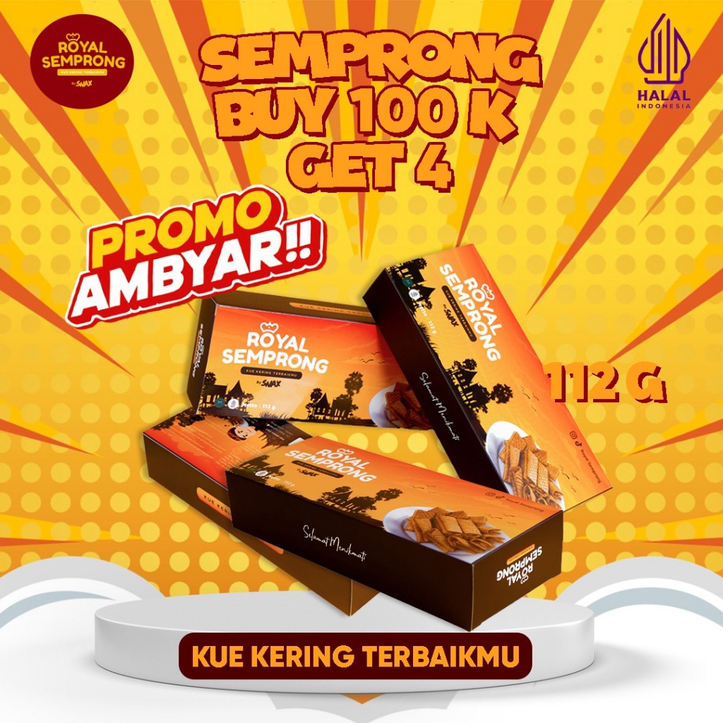 

Promo Ambyar - Royal Semprong Paket Bundling 4 Box 100 K