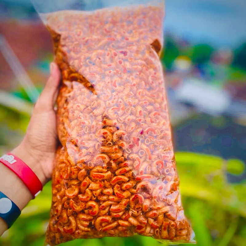 

RK60 1 KG Makaroni Cikruh Pedas Daun Jeruk Makroni Kiloan Extra Pedas Kriuk Khas Tasikmalaya