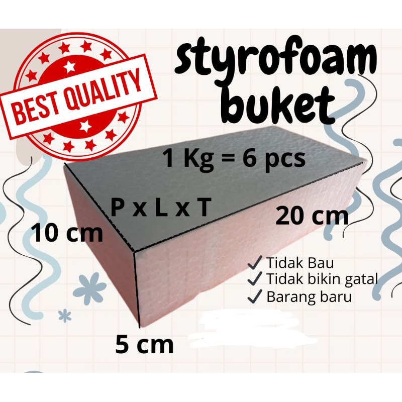 buket styrofoam, gabus bunga termurah di makassar