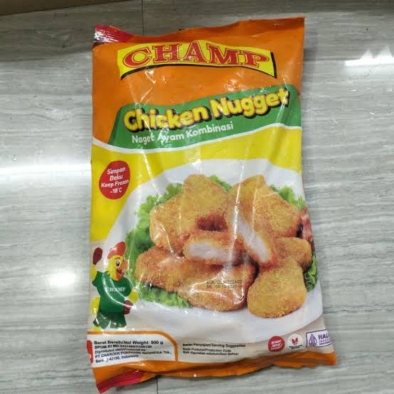 

[900Gr] Champ Chicken Nugget Naget Ayam Kemasan 900 Gram