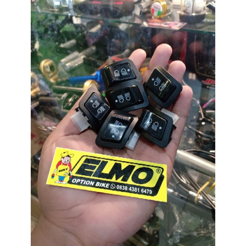 Saklar on off lampu 3 titik vario beat scoopy hitam