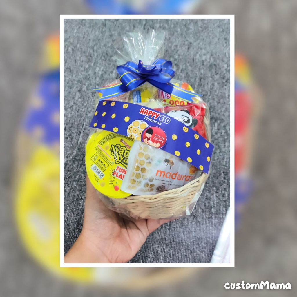 

PARCEL HAMPERS MINI IDUL FITRI LEBARAN GEMES LUCU SNACK