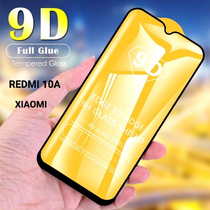 Tg Tempered Glass Xiaomi Redmi 10A Bening full Cover 9D