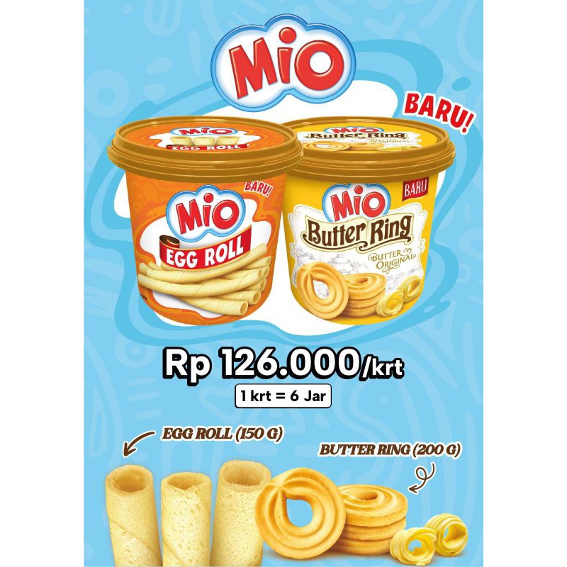 

Mio egg roll & mio butter ring