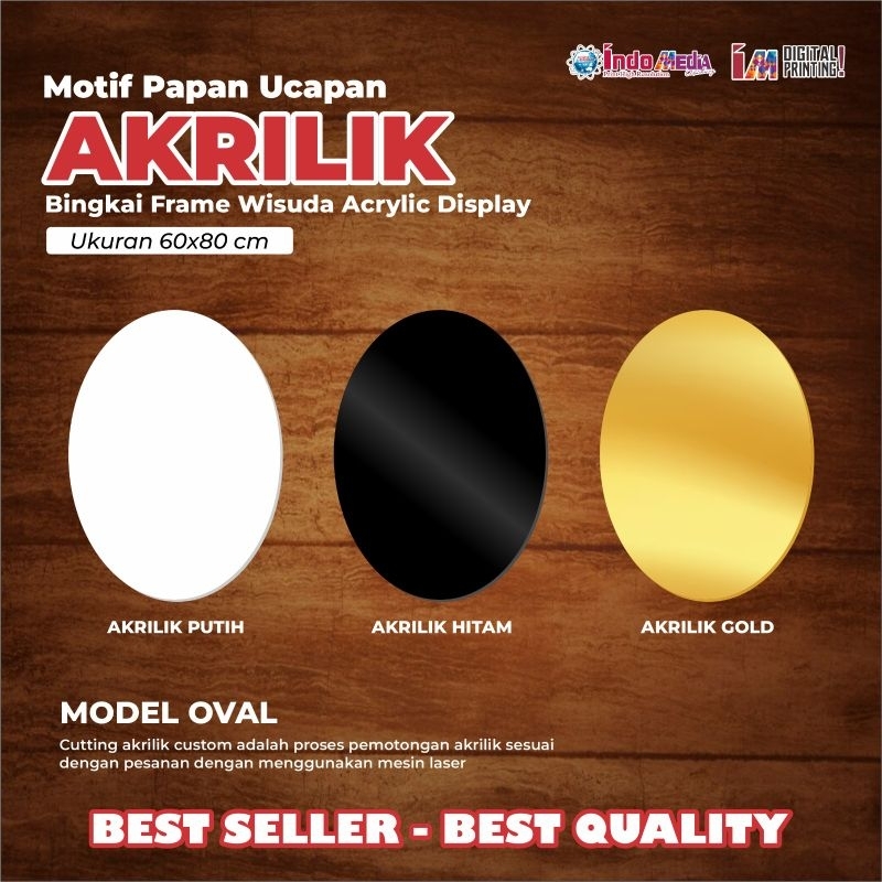 

akrilik polos / akrilik / akrilik oval / akrilik bunga / akrilik polos murah / akrilik palembang