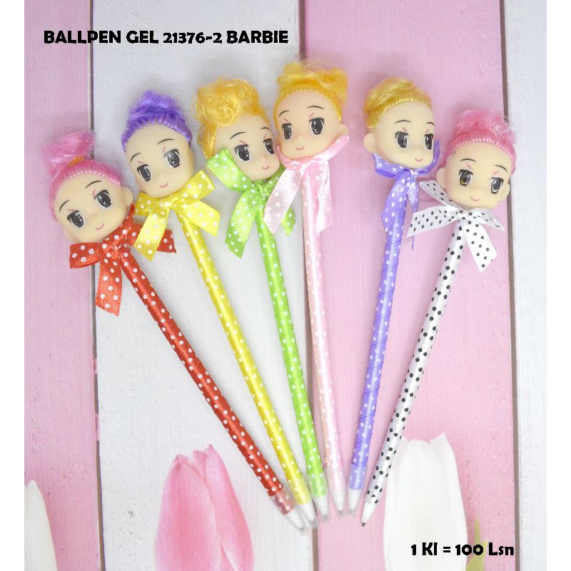 

ballpen gel kepala boneka