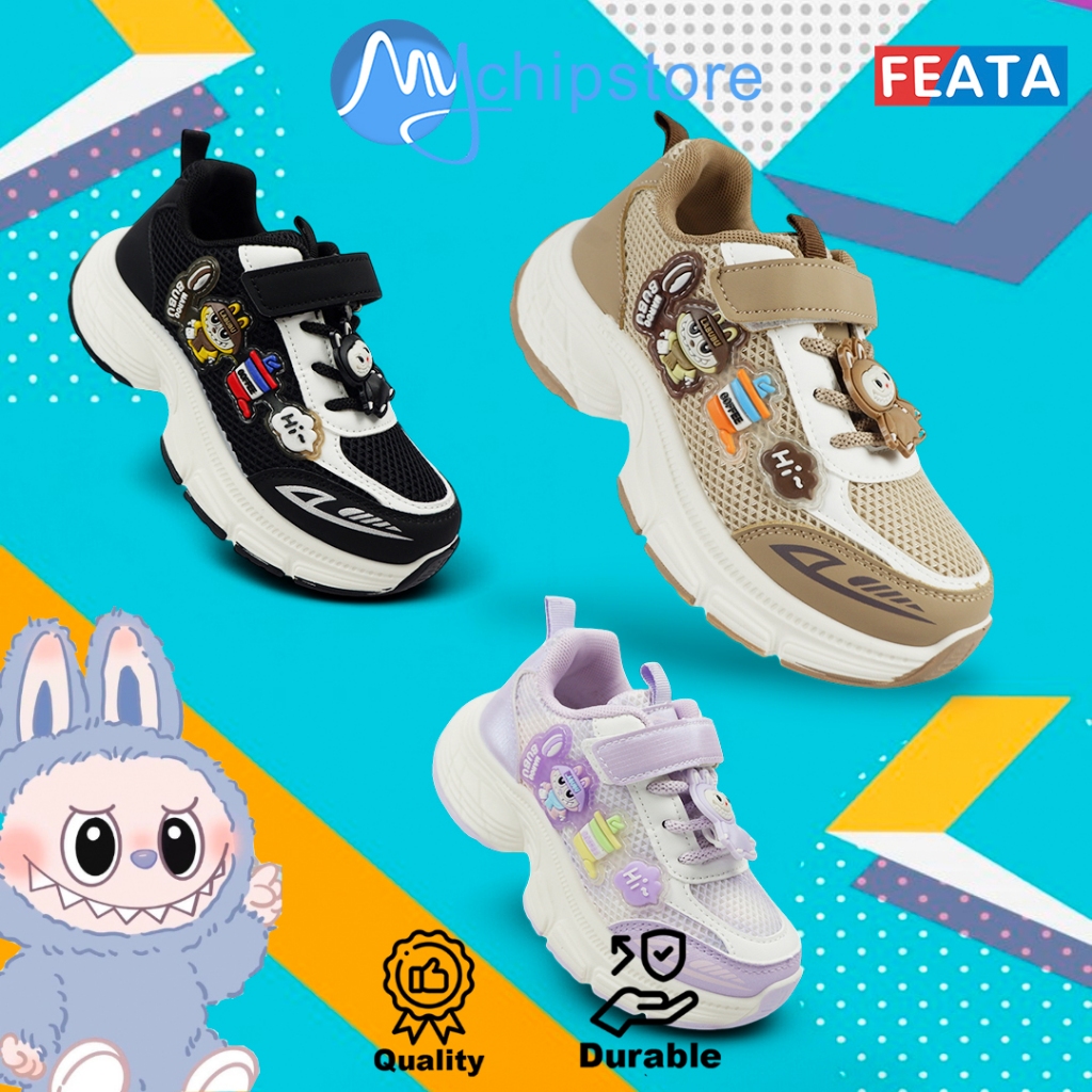 FEATA FTA3176 Sepatu Karakter Sneaker fashion anak Original