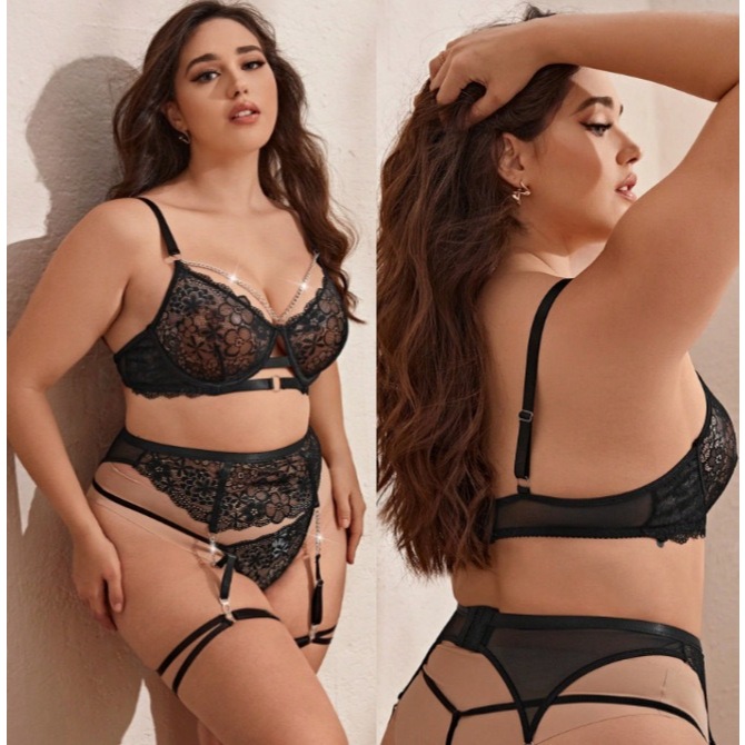 HP8392 sexy lingerie big size bra set babydoll jumbo lingerie cosplay