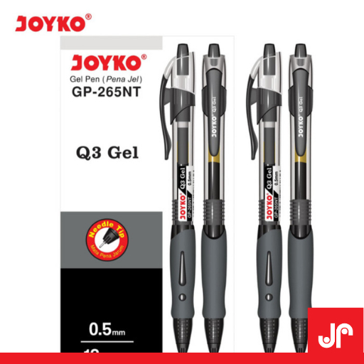 

JOYKO GEL PEN GP-265NT Q3 0.5MM GEL BLACK 1 PACK / PULPEN GEL HITAM JOYKO RETRACTABLE 0.5MM PENA
