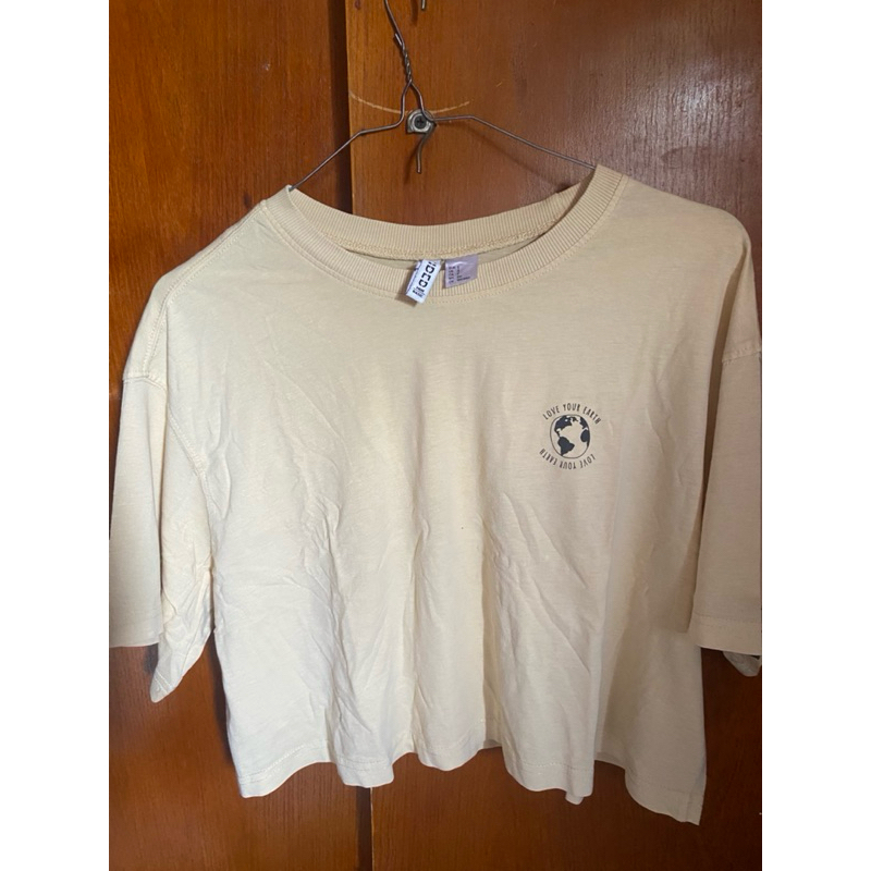 preloved kaos crop top oversize h&m original mall