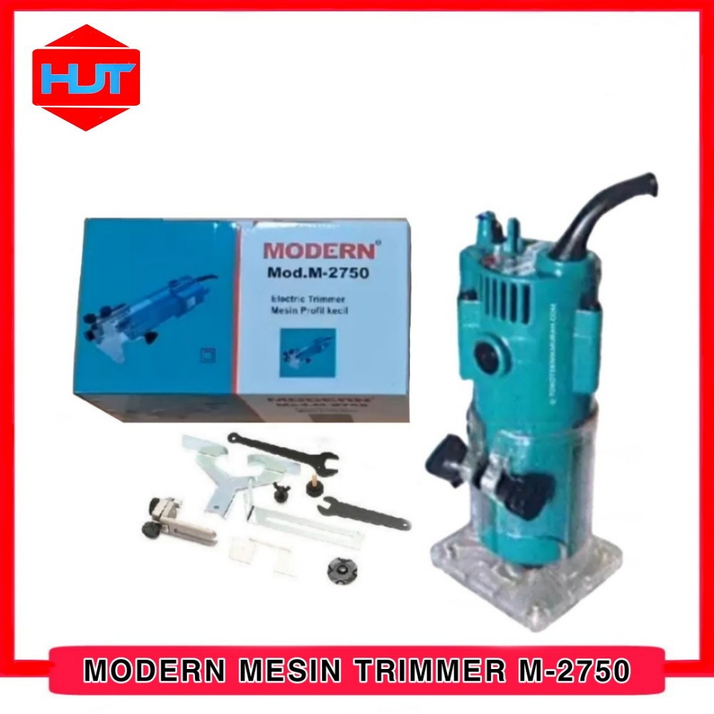 MODERN M-2750 Mesin Trimer Kayu Profil Router Wood Trimmer M2750
