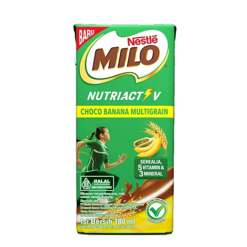 

Milo NutriActive Multigrain Cokelat Pisang UHT 180 ml