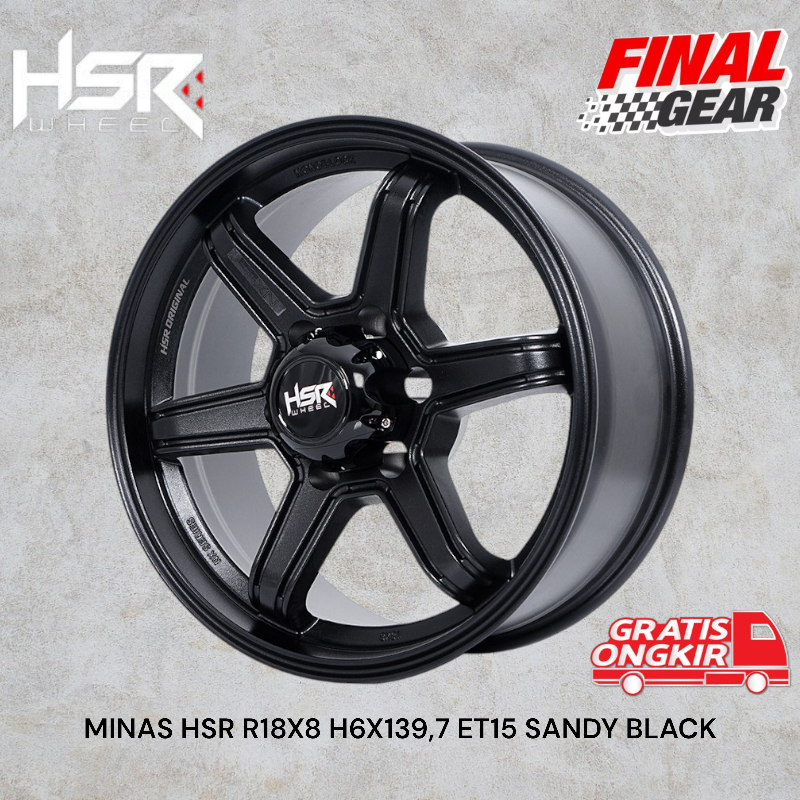 velg hsr terbaru ring 18 untuk pajero fortuner prado triton dll tipe hsr minas r18 hole 6x139