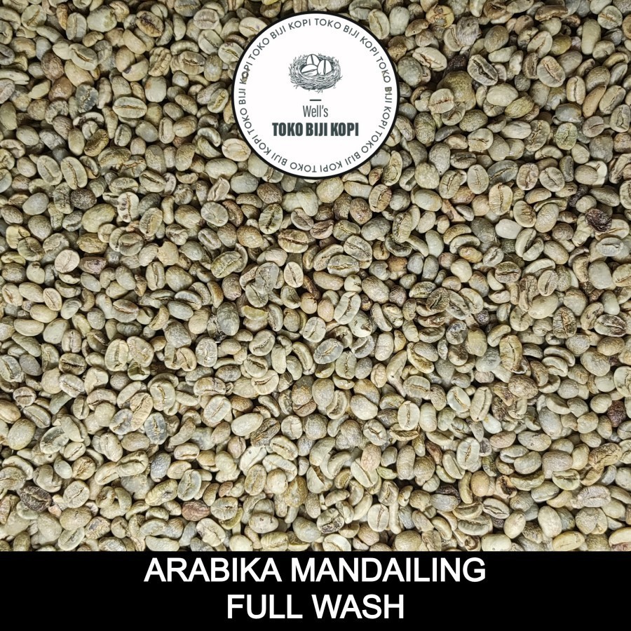 Well's Toko Biji Kopi - Green Bean Arabika Mandailing / Mandeiling Full Wash Grade 1 - 1 Kg
