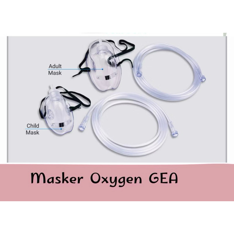 Masker Nebulizer Dewasa GEA / Nebulizer / Nebulizer Mask Adult GEA