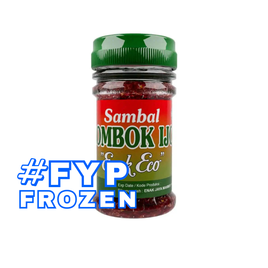 

ENAK ECO SAMBAL LOMBOK IJO 150GR/ SAMBAL SIAP MAKAN