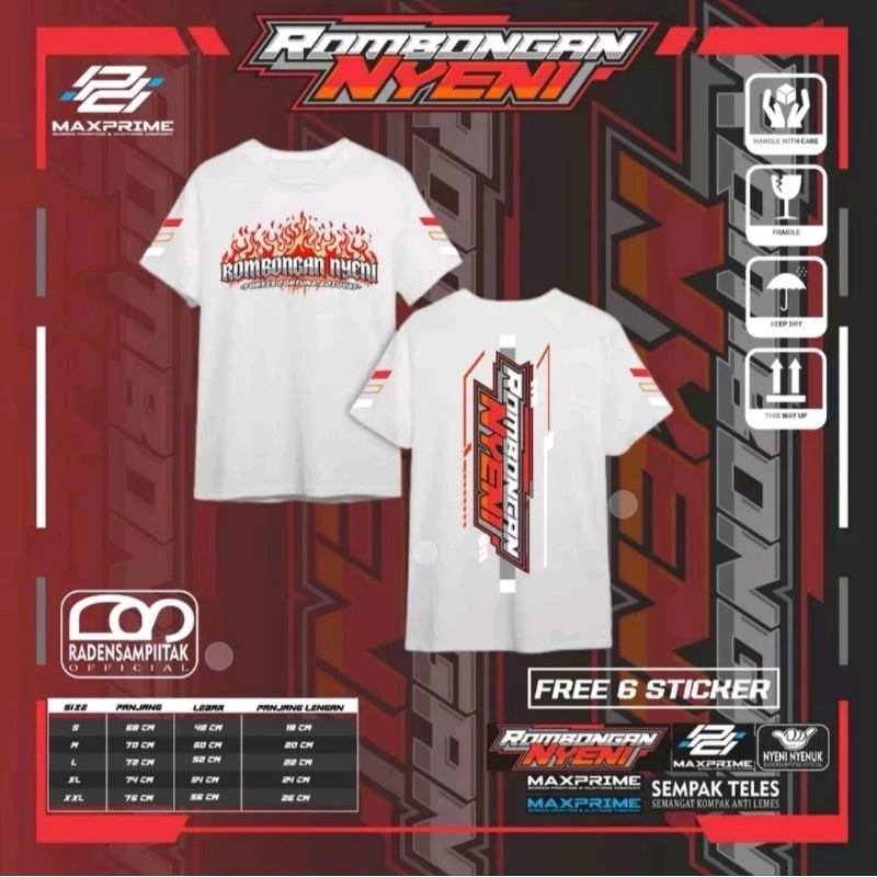 Kaos Rombongan Nyeni Baju T-shirt Distro Rombongan Nyeni Kaos Pria