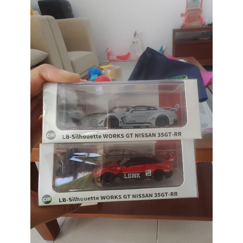 CM Model Nissan R35 LBWK Grey dan Red
