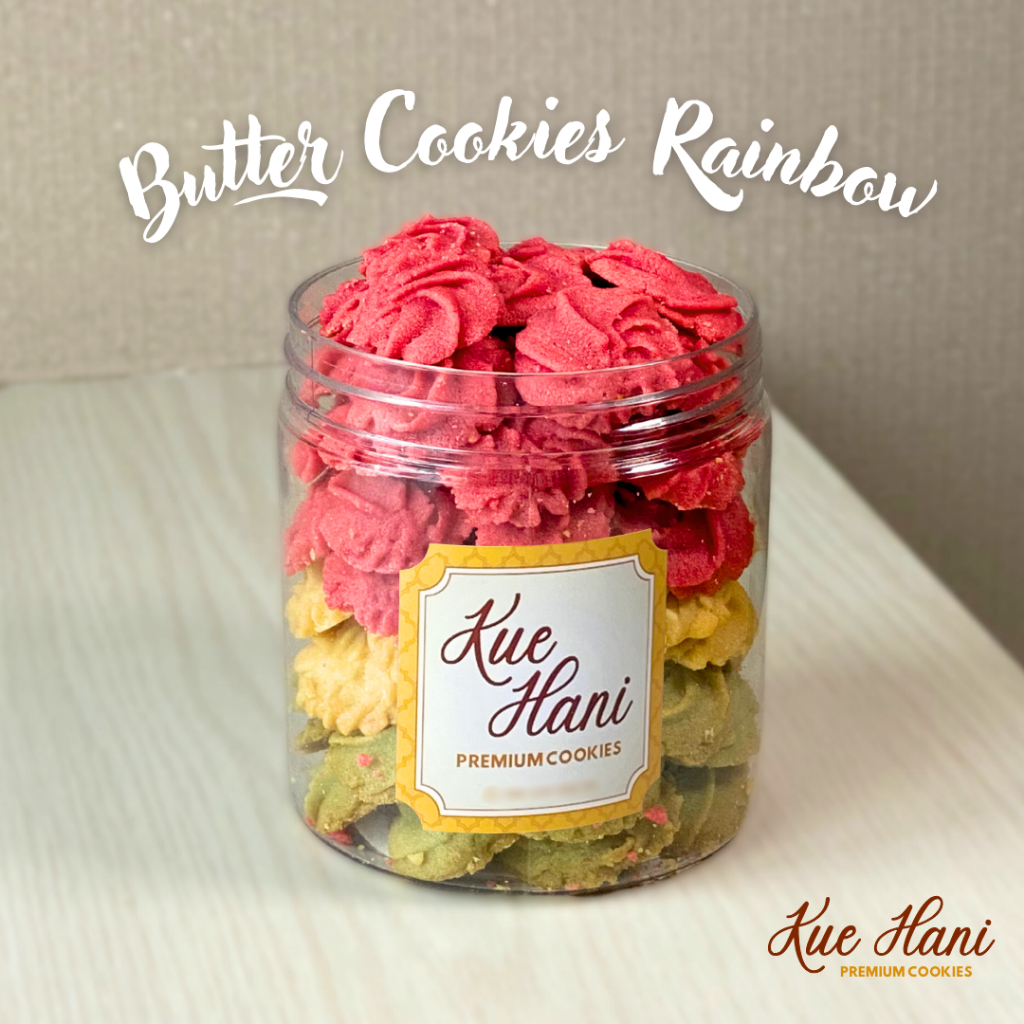 

Butter Cookies Rainbow PREMIUM 500ml - Homemade by KUE HANI | Kue Kering Lebaran