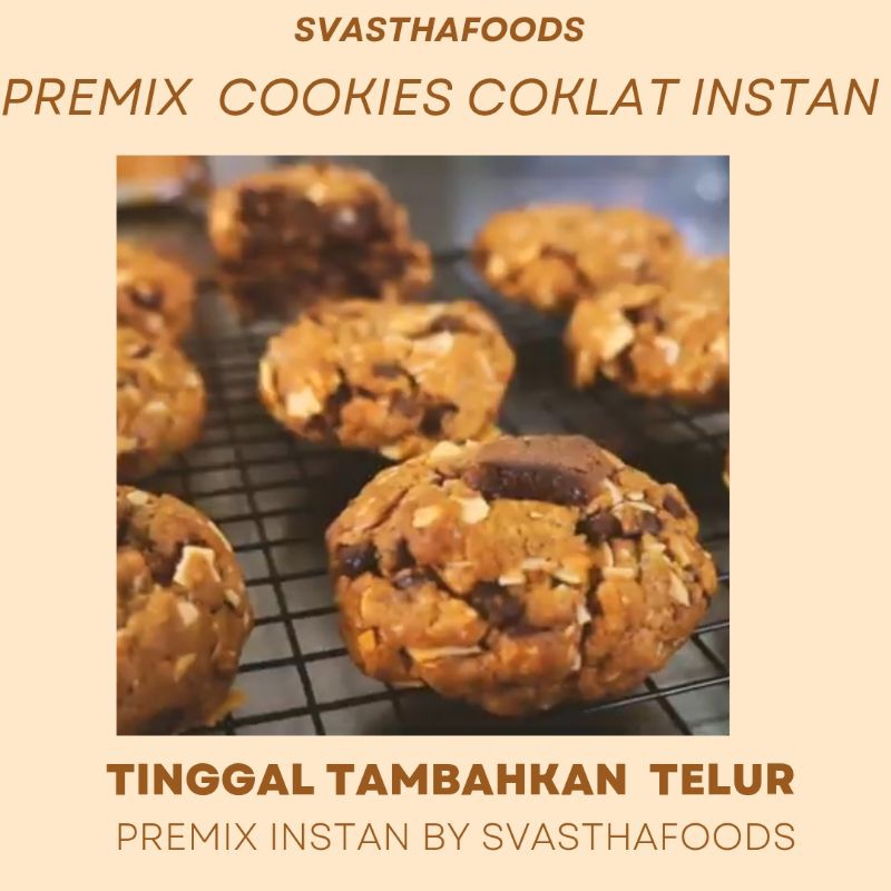 

Tepung Instan Premix Cookies Coklat 720gram (kumplit) 11in 1 Anti Gagal Enak