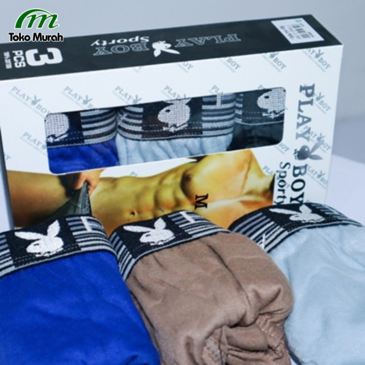 Playboy Sporty Celana Dalam Pria | CD Pria isi 3 | Pakaian Dalam Pria