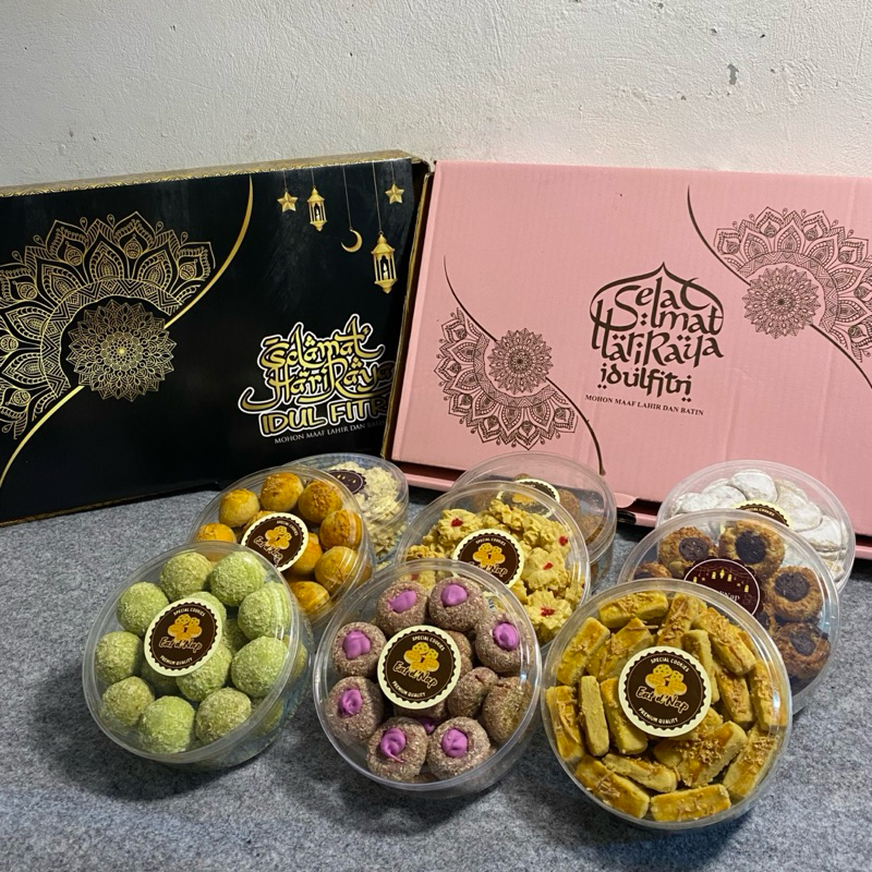 

PAKET ISI 6 KUE KERING SPECIAL BIKIN NAGIH KUE LEBARAN | HAMPERS LEBARAN 250 GRAM